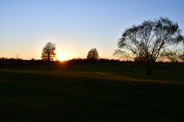 Obraz premium Golden Hour Sunset