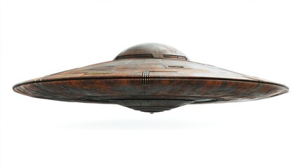ufo on white background
