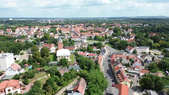 Blick vom Burgberg auf Eilenburg