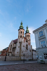 Krakow Old Town St. Mary's Basilica Main Market Square St Florians gate and Barbakan Royal Castle St. Joseph's Church