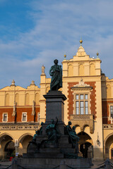 Krakow Old Town St. Mary's Basilica Main Market Square St Florians gate and Barbakan Royal Castle...