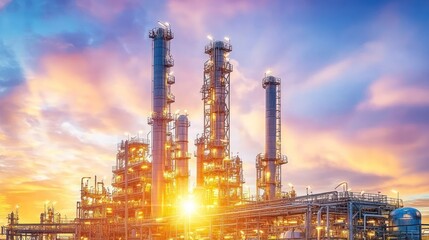 Obraz premium Industrial Sunset