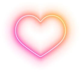 Neon Heart Gradient Pink