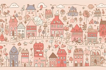 pattern of houses