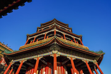 Obraz premium Scenery of Foxiangge in Summer Palace, Beijing.
