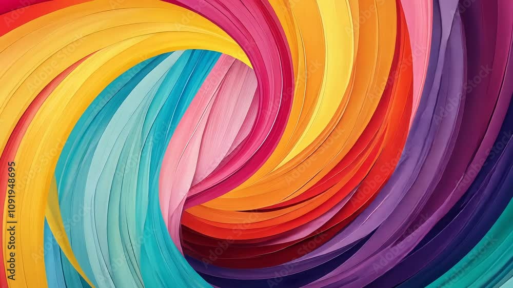 Poster vibrant swirl of colors creating a mesmerizing abstract design