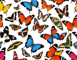 Obraz premium seamless pattern with butterflies