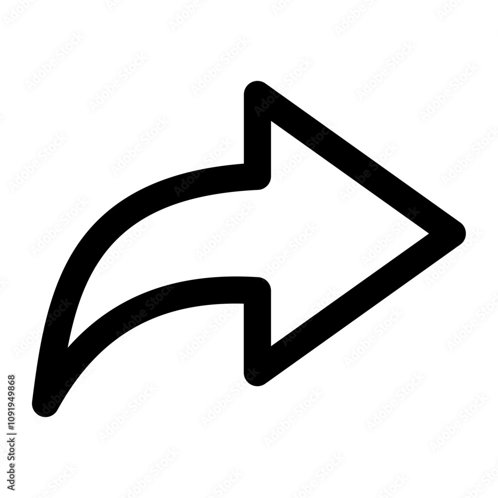 Poster share arrow icon reply send forward icons button