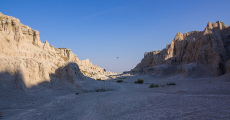 The Notch Trail in the Badlands National Park in South Dakota