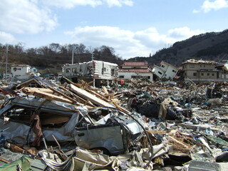東日本大震災の女川地区3
