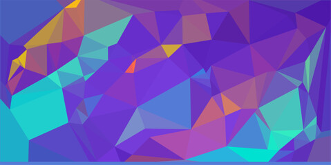 Obraz premium Colorful poly art background, colored poly art abstract texture background, crystal, colorful mosaic