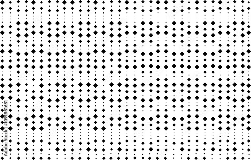 Poster rhombuses of small and large geometric pattern design elements.