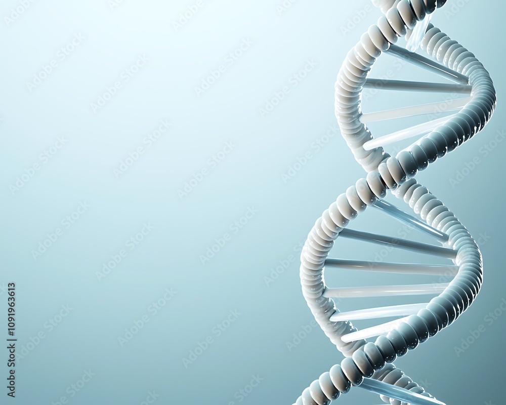 Poster 3d representation of dna helix structure