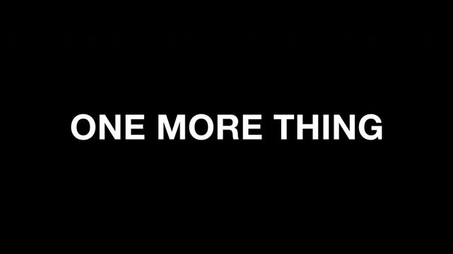 One more thing text typing with blinking cursor