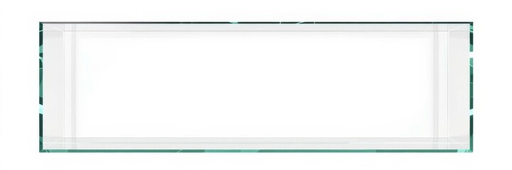 Obraz premium Realistic horizontal picture frame with modern design and glass surface, realistic, design, glass