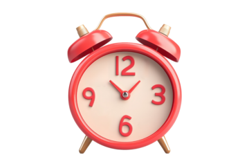 Holiday countdown clock display isolated on white background conceptual timepiece viewpoint