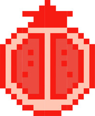 Obraz premium Fruit illustration in pixel style