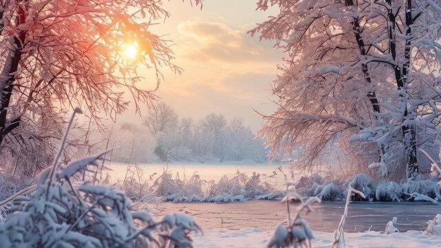 winter sonw in the tree 