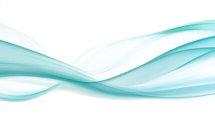 Obraz premium Stylish Light Blue and White Wave Vector Background, Isolated on Transparent and Pastel Color Backdrops, Ideal for Modern Graphic Designs