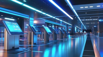 Futuristic Airport Terminal