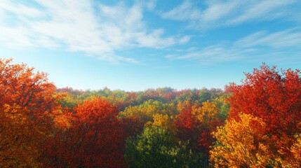 Fototapeta premium Autumnal Forest Canopy