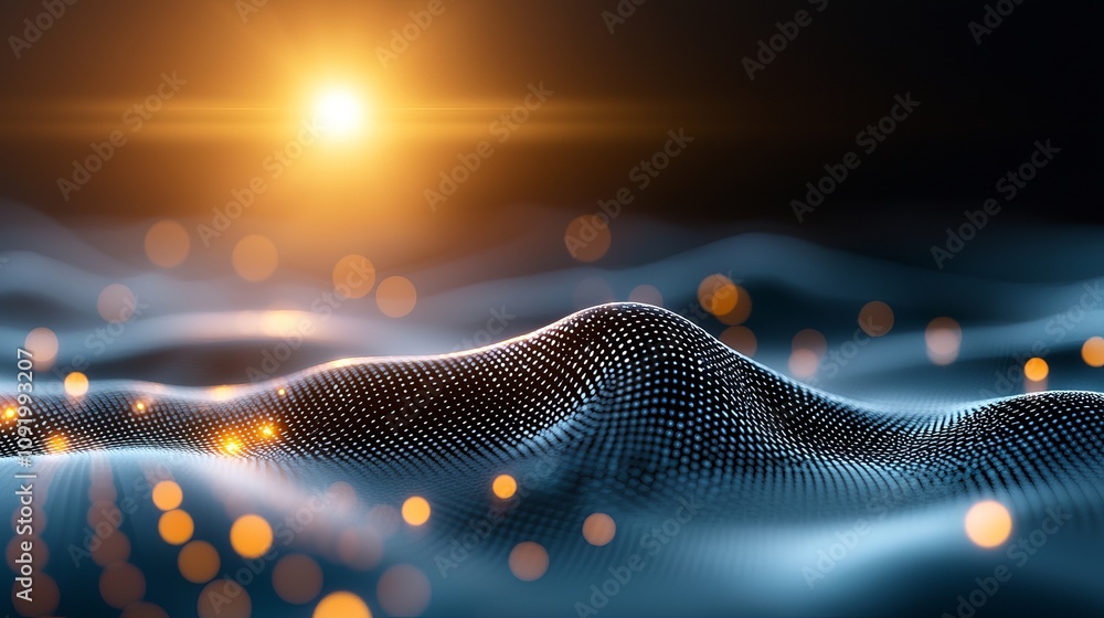 Poster exploring the future of siamrat blockchain technology a visual journey above holographic surfaces wi