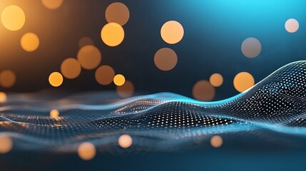 Siamrat blockchain grid illuminating holographic surface abstract digital art futuristic technology virtual reality close-up perspective innovation showcase