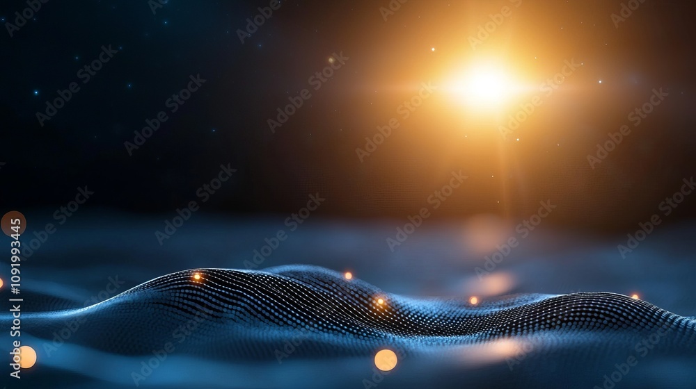 Poster luminous blockchain constellations create a stunning digital landscape abstract visualization low-re