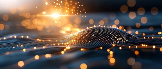 Visualizing supply chain efficiency through blockchain technology digital landscape abstract art futuristic environment high-definition concept