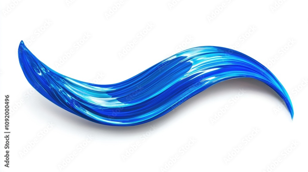Poster elegant blue wave art design with smooth flowing lines perfect for websites, backgrounds, and creati