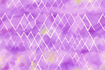 Abstract purple geometric watercolor pattern