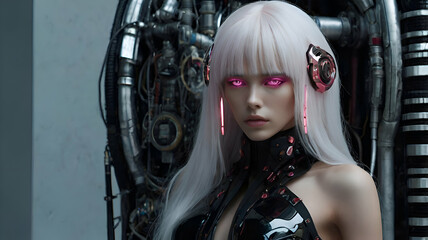beautiful girl on Ai generate 