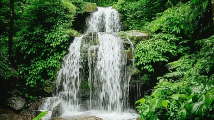 Beautiful waterfall in the forest