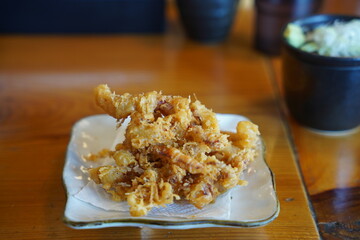 そば屋のげそ天