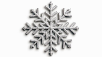 A detailed snowflake design with intricate patterns.