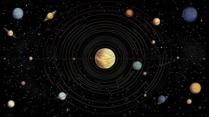 Celestial Dance: A Cosmic Symphony of Planets and Stars