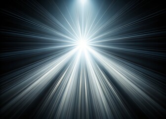 Obraz premium Abstract White Light Rays Illuminating a Dark Background for Creative Designs and Visuals