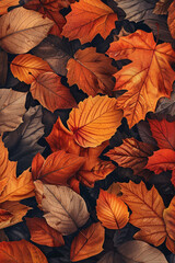 Cozy fall-inspired smartphone wallpaper showcasing vibrant foliage in warm hues, ideal for capturing the essence of autumn made with generative ai