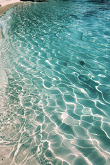 Stunning tropical beach wallpaper with vibrant turquoise water, pristine white sand, ideal for smartphone screens, made with generative ai