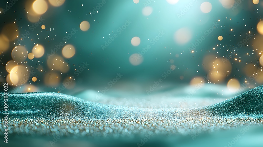 Poster mesmerizing sparkling light effects abstract scene bokeh background artistic environment high angle 