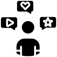 Fototapeta premium Influencer Icon