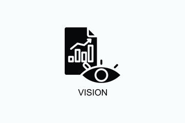 Fototapeta premium Vision Vector Icon Or Logo Illustration