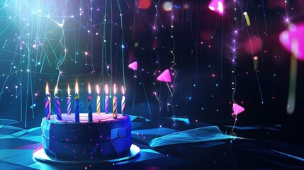 Creating an Interactive Sci-Fi Birthday Background for Guests