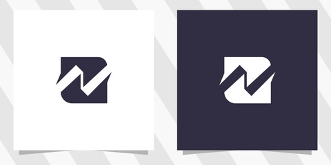 letter n logo design vector