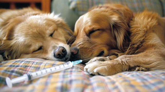 Vaccines for Pets: Preventive shots given to animals to safeguard them against diseases, boosting their immune systems and promoting long-term health.
