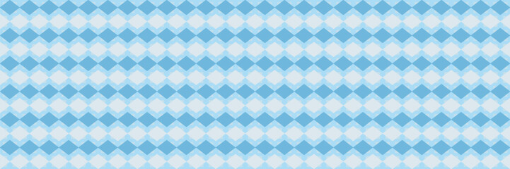 pattern turquoise-white-blue rhombuses on a white background
