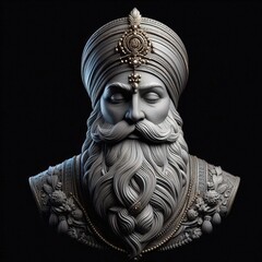 Obraz premium Happy Guru Nanak Jayanti, Guru Nanak Dev