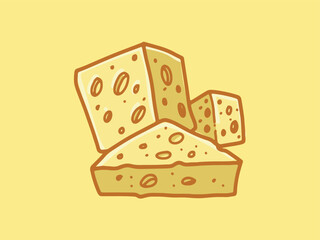Melty Dreams and Sliced Bliss: Cheese Vector Collection