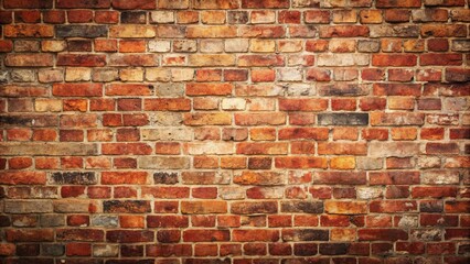 Fototapeta premium A Timeless Brick Wall An Interlocking Tapestry of Red and Brown Hues, Each Brick a Story Untold