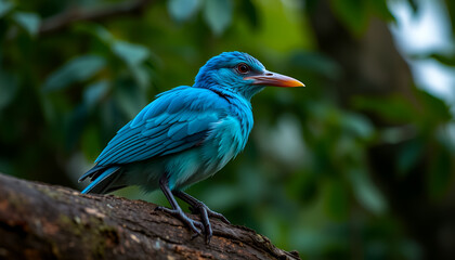 Obraz premium blue bird on the branch